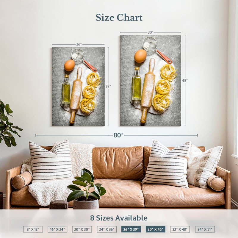 Senne Fresh Made Pasta, 39" H x 26" W