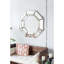 Miroir octogonal surdimensionné de 40 po x 40 po, miroir Mid-Century moderne, pour le salon, le vestibule, la chambre à coucher, le couloir