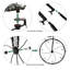 Support à plantes en métal pour tricycle Becka