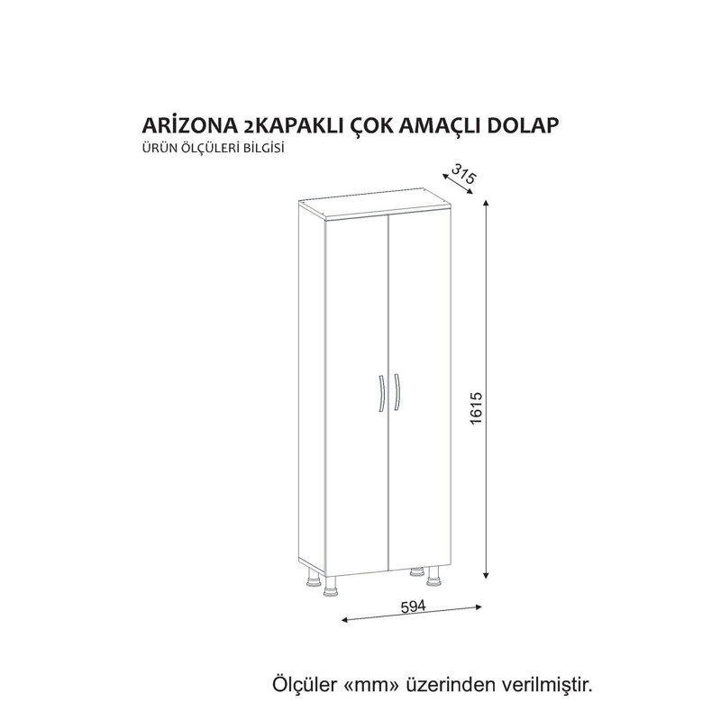 Modern Bathroom Cabinet, White, 23.4 x 68.3 x 12.4 inches | 100% Melamine Coated Particle Board, Thickness: 0.7 inches | Numerous Shelves, Wall-Mountable, Additional Storage | Elegant Design for Stylish Bathrooms