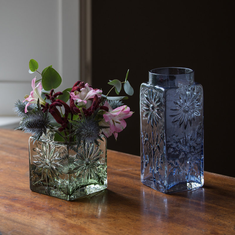 Marguerite 53.34Cm Crystal Table Vase, Olive Green