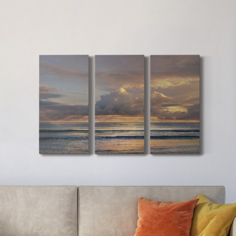 " A Morning Meditation " 3 - Pieces, 48" H x 36" W x 1" D