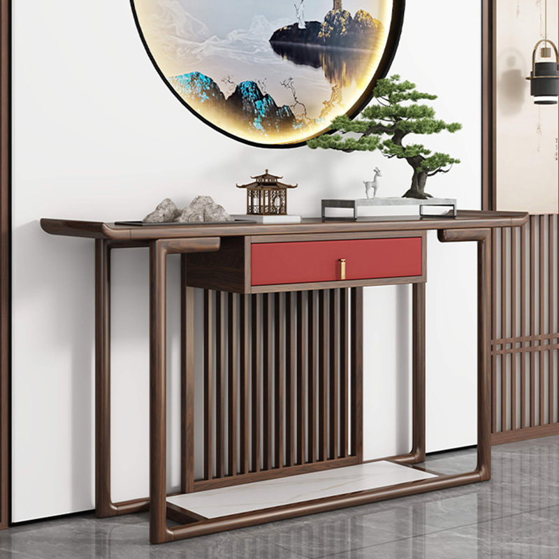 Nouvelle console en bois massif chinois, H 33,40 po x l 39,30 po x P 14,90 po