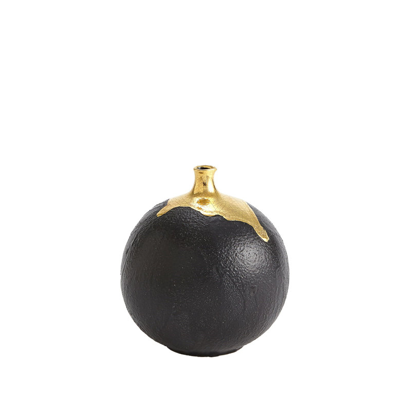 Handcrafted Table Vase 1, 9.5" H x 9.5" W x 9.5" D