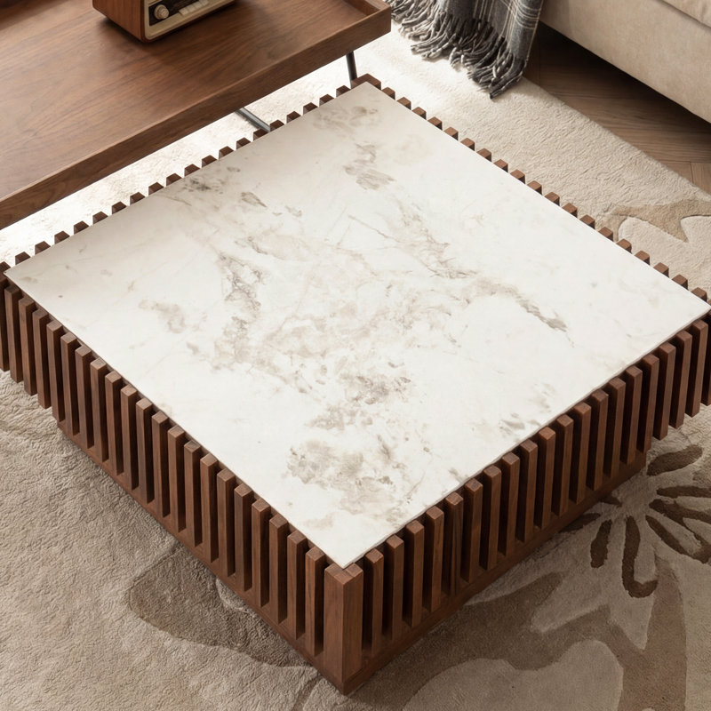 Table basse de comptoir en granite de 35,43 pouces