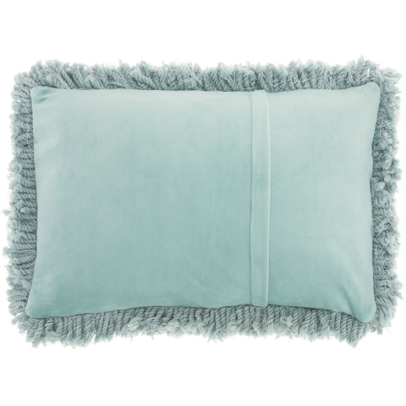 Housse de coussin rectangulaire et insert, Céladon