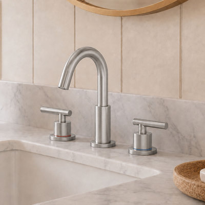 Widespread Double Handle Bathroom Faucet
