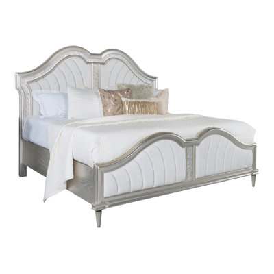 Katerina Ivory And Silver Oak Platform Bed