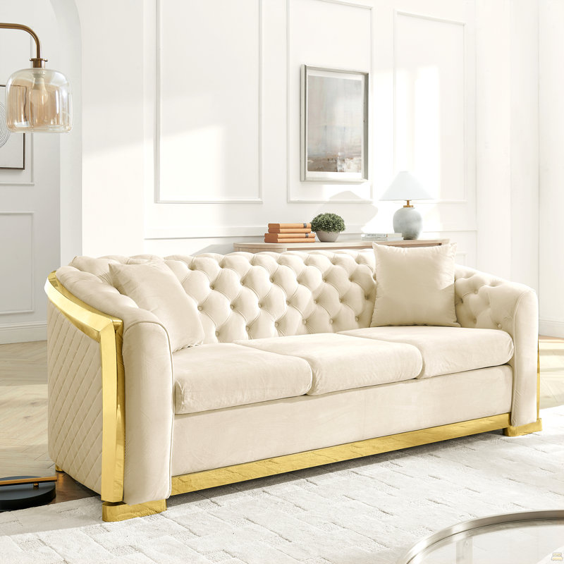 Canapé 84 po, Beige