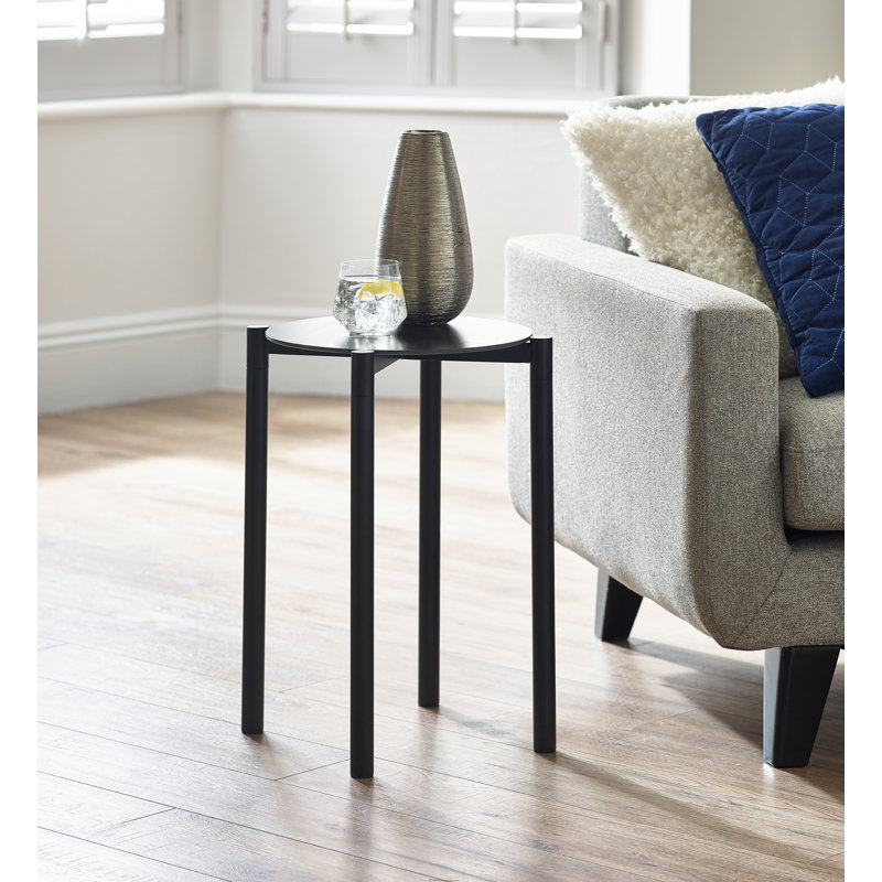 Tonya End Table, Black, Black