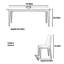 Combinaison table et chaises Nordic