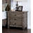 1Pc Nightstand Solid Wood 3-Drawers Bedside Table