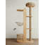 Arbre à chat 74,8 po en bois massif brun standard