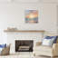 Highland Dunes Coastal Sunset Reflection, estampe numérique encadrée, conception par LSR Design Studio-770203390-770203391