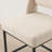 Jenie Modern Upholstered 26.4'' Linen Counter Stool with Metal Frame-487711835