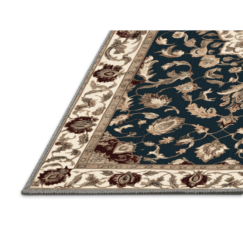 Machine Washable Persian Gray Area Rug, Rectangle 2' x 3'