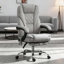 Fauteuil inclinable chauffant, fauteuil de bureau de massage à hauteur réglable, repose-pieds