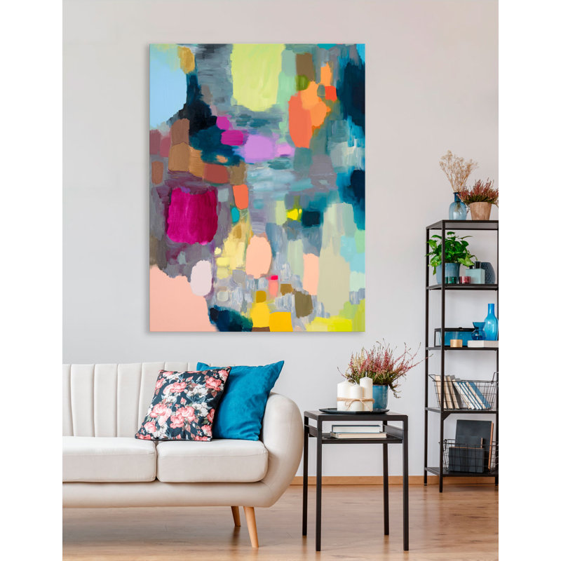 «Passion Flower Fruit» par Eli Halpin - reproduction d'art sur toile tendue, H 40 po x l 30 po