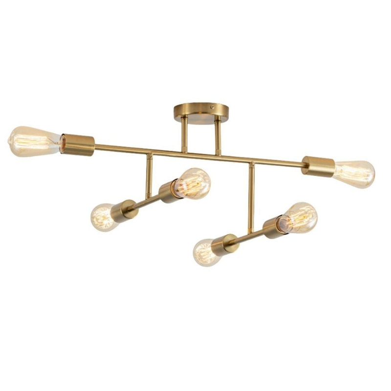 Semi Flush Mount, Brass