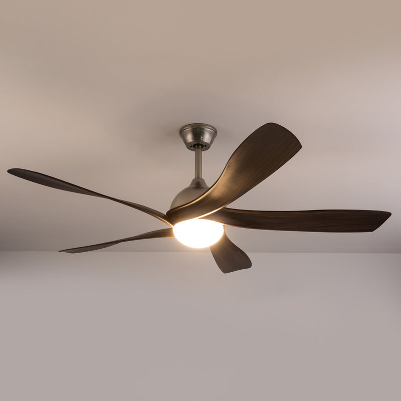 52 Inch Ceiling Fan with Light and Remote Control, 6-Speed Quiet Reversible Motor, 3 Color Temperature