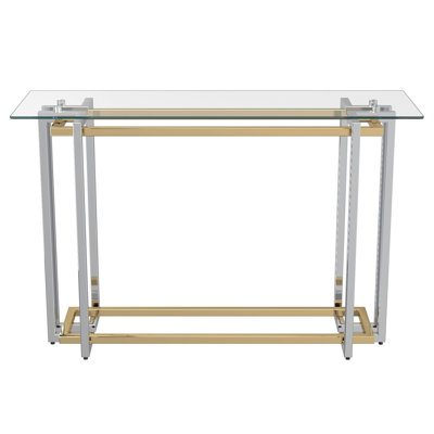 Console Scott en argent et or