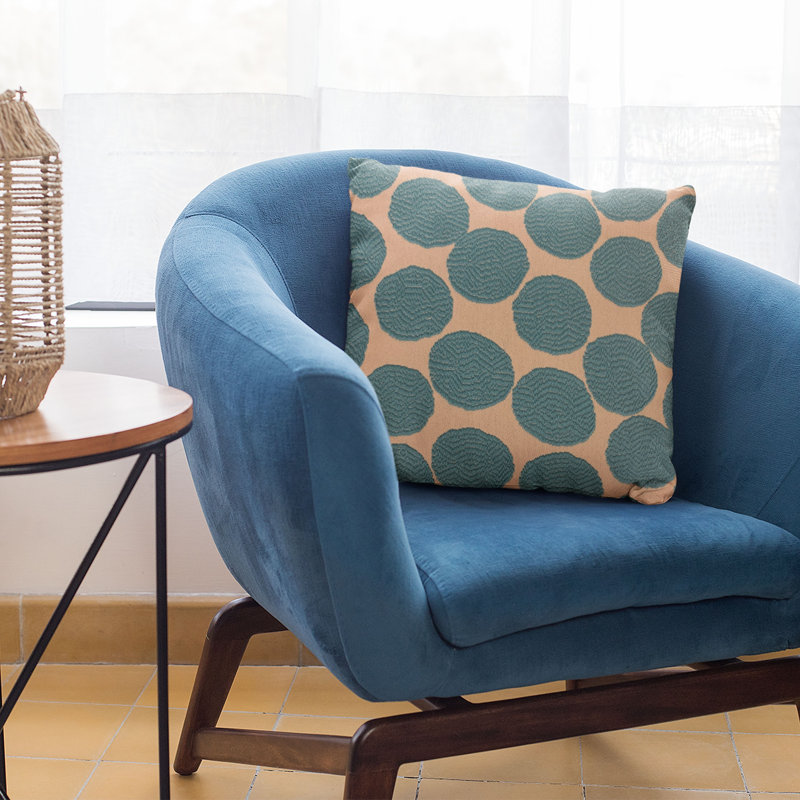 Dots Polka Dots Outdoor Reversible Throw Pillow, 20" x 26"