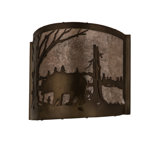 Rustic Lodge 1 - Light Flush Mounted Sconce