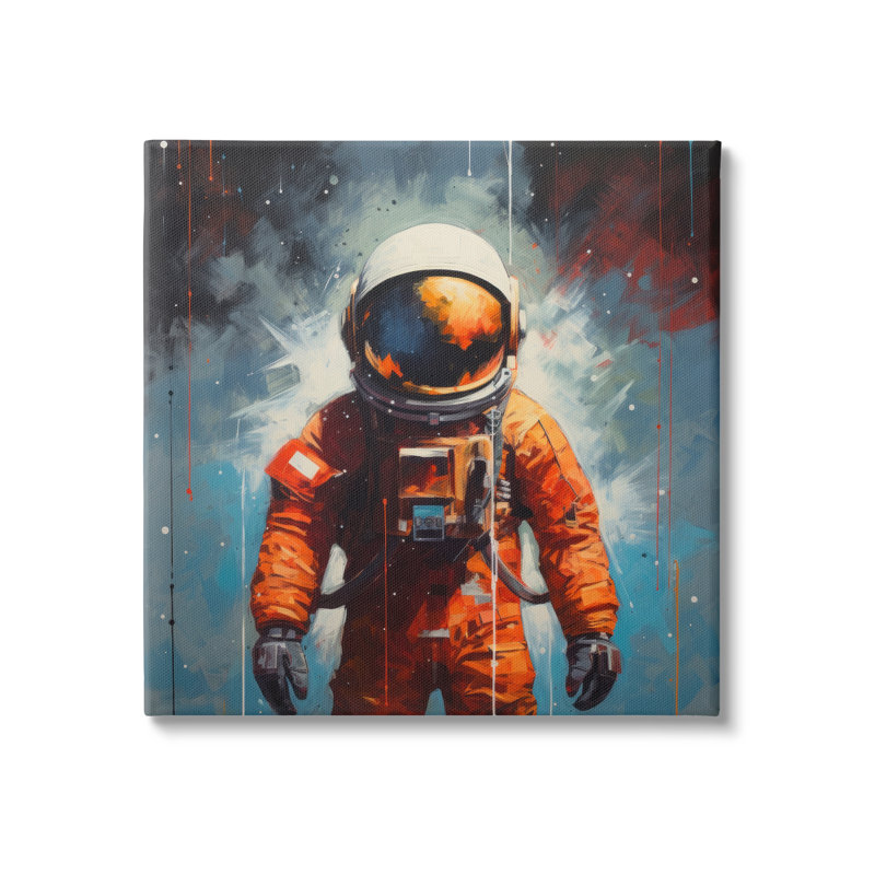 " Abstract Astronaut ", 17" H x 17" W x 1.5" D