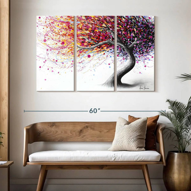 Arbre floral Harnek, H 32 po x l 50 po