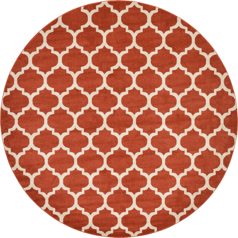 Molly Geometric Indoor Rug, Round 10'