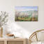 Arbres fruitiers en fleurs dans des collines vallonnées - Tableau sur toile-1208351773