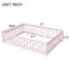 White Full Size Rubber Wood Floor Bed With Guardrails, Multi - Functional For ' Learning And Sleeping, Structure Playground Bedroom, Easy To Assemble-129627164