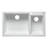 ALFI brand AB3319DI-W White 34" Double Bowl Drop In Granite Composite Kitchen Sink-20524775