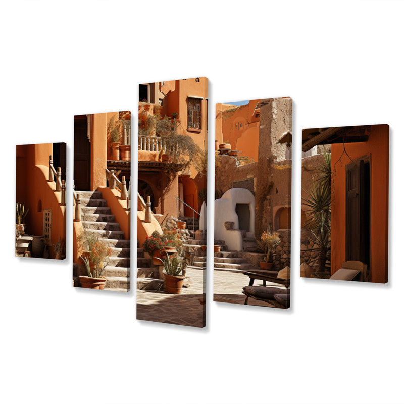 Égypte, Essence de Nubie I sur toile, 5 pièces