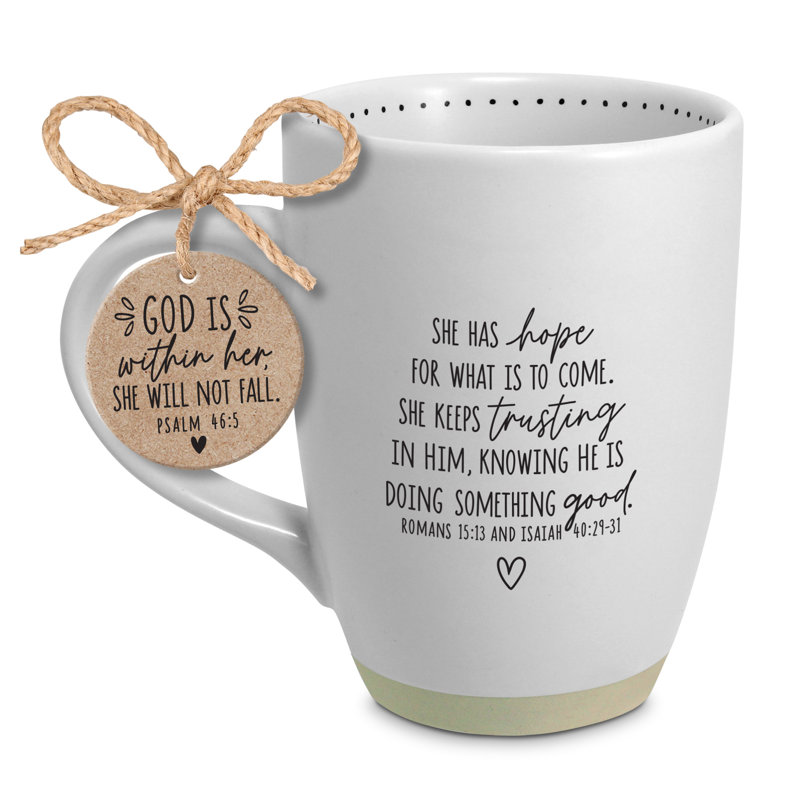 Tasse Elle a de l'espoir pour ce qui est à venir