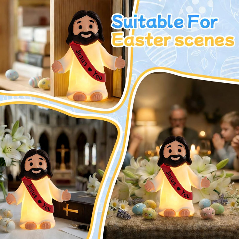 Resin Freestanding Baptism Outdoor Lights