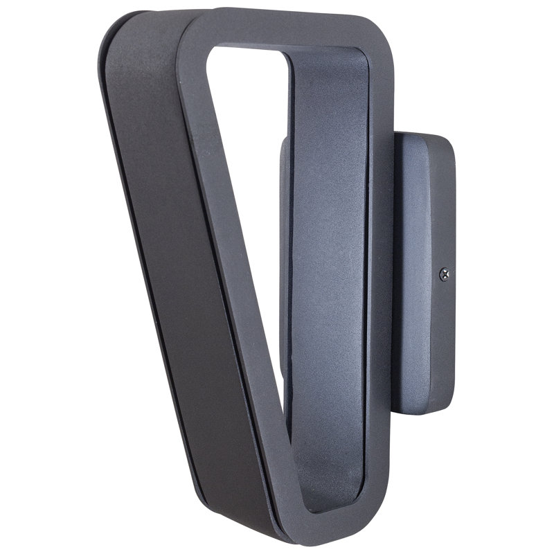 Soldered Silver and Black Modern LED Wall Sconce