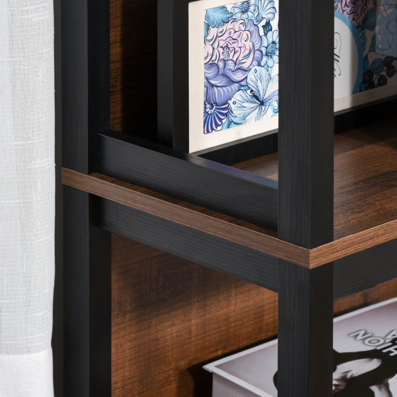 Bookcase, Black/Walnut
