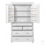 Grand garde-manger autoportant avec 6 tablettes de porte, 2 tablettes réglables et 5 tiroirs pour un rangement et un rangement spacieux-1245956644