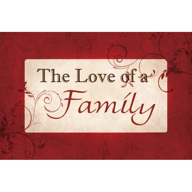 Love Home 3 - Wrapped Canvas Print, 20cm H x 30cm W x 3.8cm D