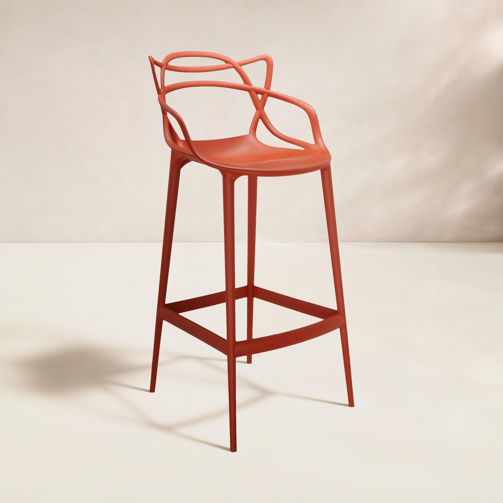 Masters Outdoor Bar Stool, Bar, Rust Orange
