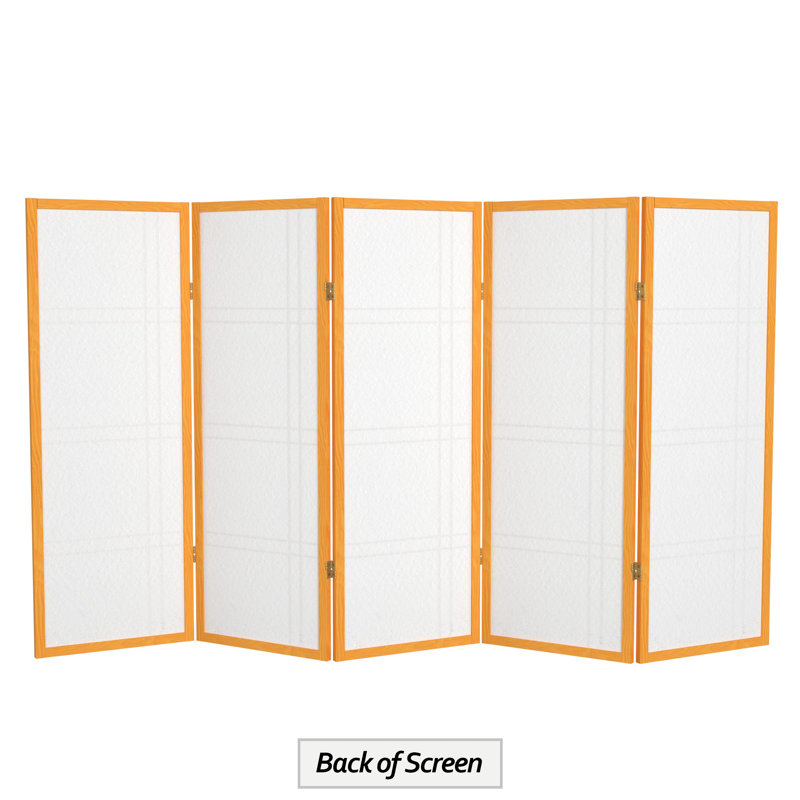 70" H Short Folding Screen, 5, Honey
