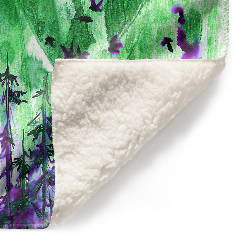 Couverture sherpa doux meilleur vert, l 51 po x L 60 po