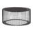 Baylor Black Metal Caged Coffee Table with Shaded Glass Top 32" x 32" x 15"
