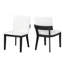 Ensemble de deux chaises de salle à manger rembourrées avec une structure en bois franc et des sièges confortables pour une utilisation polyvalente-56416002