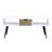 Halima White & Black Finish Coffee Table