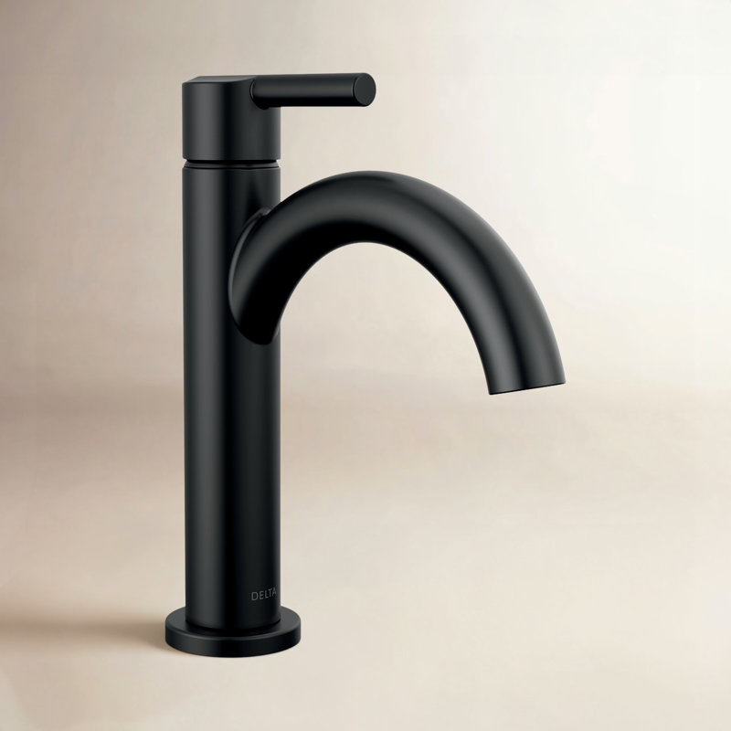 Robinet pour salle de bain Nicoli, Noir mat