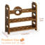 Porte-œuf en bois à 3 niveaux - brun
