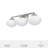 Hunter Saddle Creek 3 Light Vanity Wall Light Fixture-90546863-73725849