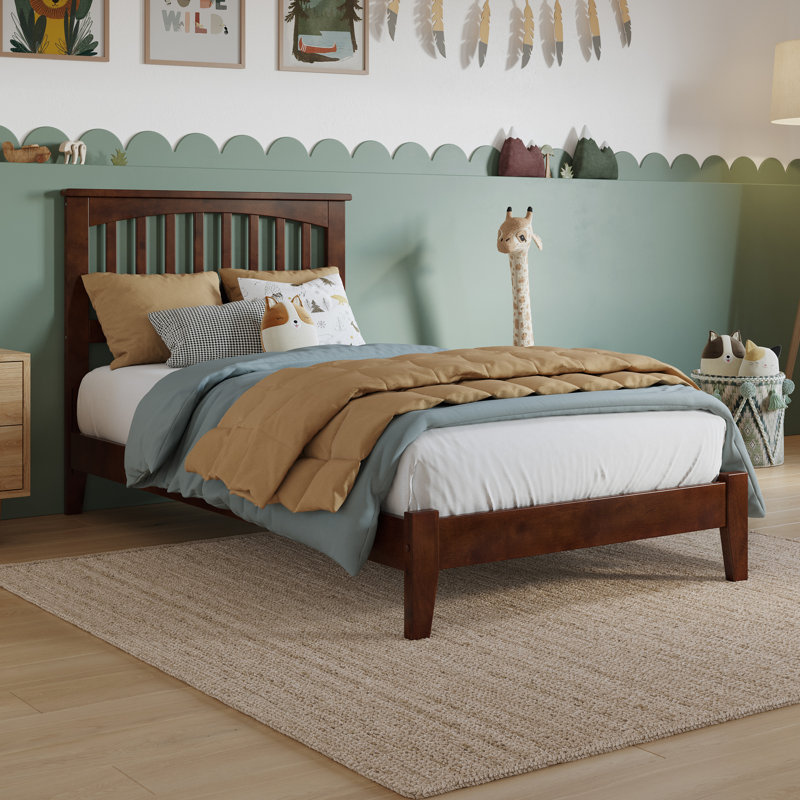 Worreno Mission Low Profile Solid Wood Platform Bed